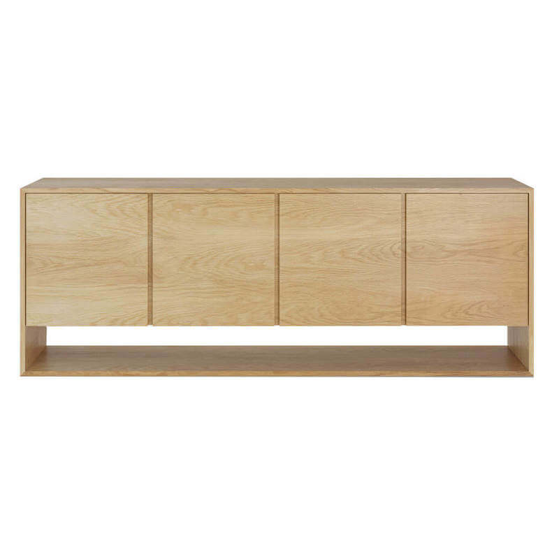 Oak Nordic Four Door Sideboard